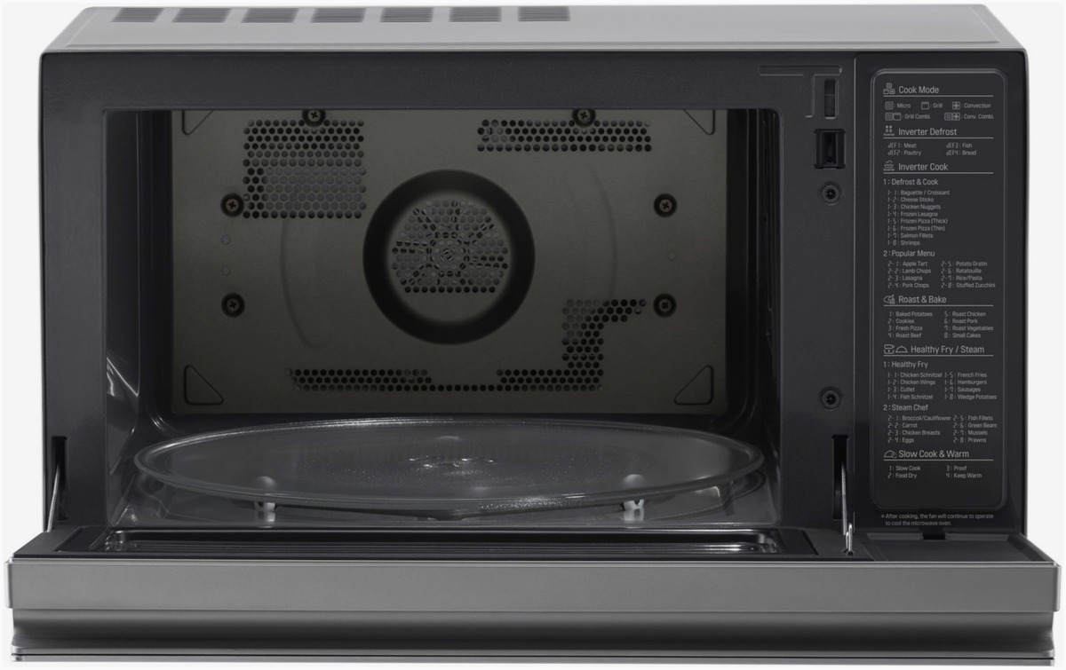 LG LG MJ3965ACS Kombi-Mikrowelle silber/schwarz – Innenansicht