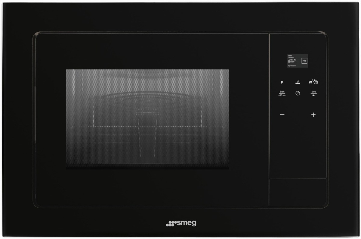 Smeg Smeg FMI120N1 Einbau-Kombi-Mikrowelle schwarz – Produktbild