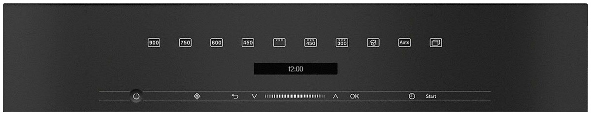 Miele Miele M 7244 TC Kombi-Mikrowelle obsidianschwarz – Innenansicht