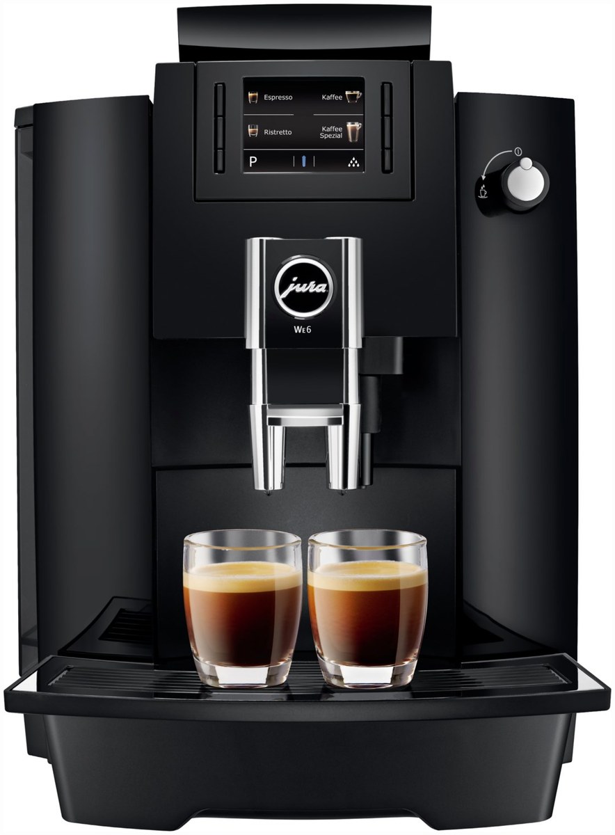 JURA JURA WE6 Kaffee-Vollautomat piano black – Seitenansicht