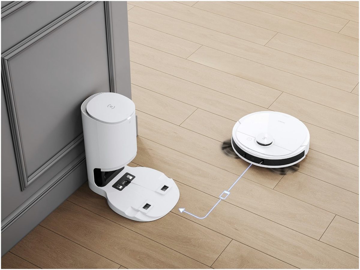 ECOVACS ECOVACS Deebot N8 Pro+ Bodenreinigungsroboter weià – Seitenansicht