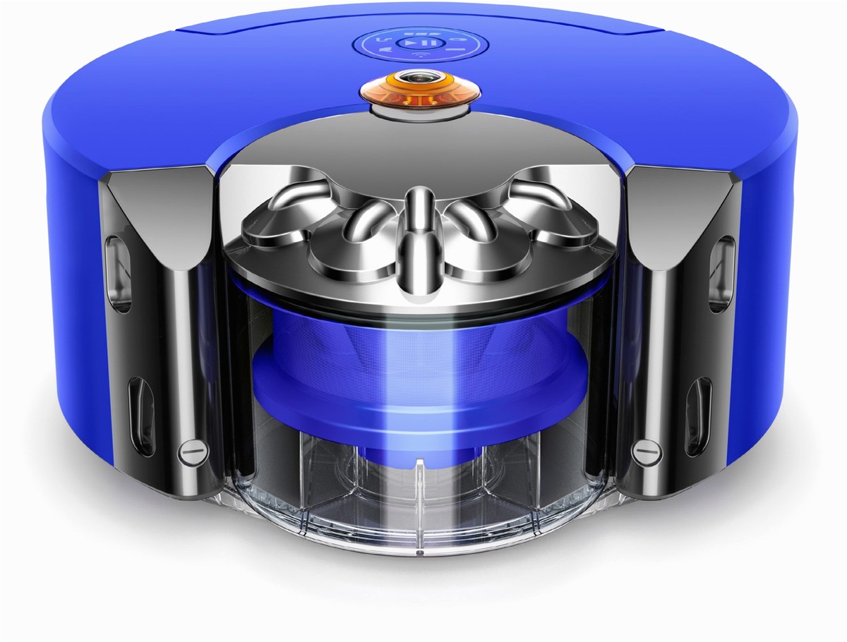 Dyson Dyson 360 Heurist Staubsaug-Roboter nickel/blau – Produktbild