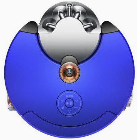 Dyson Dyson 360 Heurist Staubsaug-Roboter nickel/blau – Detailansicht