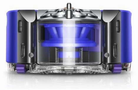 Dyson Dyson 360 Heurist Staubsaug-Roboter nickel/blau – Seitenansicht