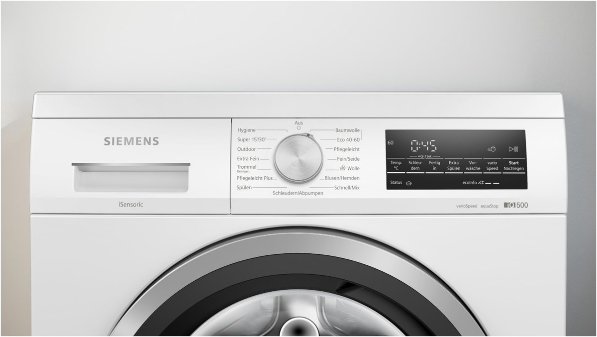 Siemens Siemens WU14UT70 Stand-Waschmaschine-Frontlader we – Detailansicht
