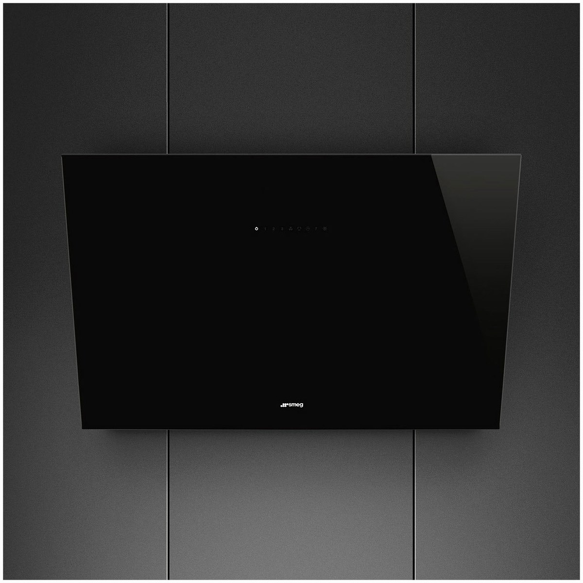 Smeg Smeg KV394N Kopffrei-Dunstabzugshaube schwarzglas – Seitenansicht