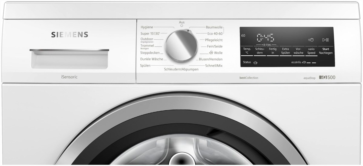 Siemens Siemens WU14UTG1 Stand-Waschmaschine-Frontlader we – Detailansicht