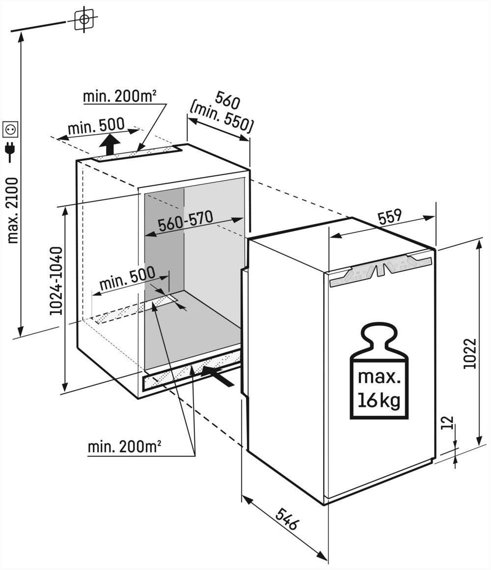 Liebherr Liebherr IRBc 4020-22 Einbau-Kühlschrank – Produktbild