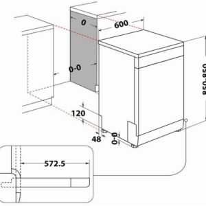 Bauknecht Bauknecht BKSV1 FAN Stand-GeschirrspÃ¼ler 60 cm ed – Innenansicht