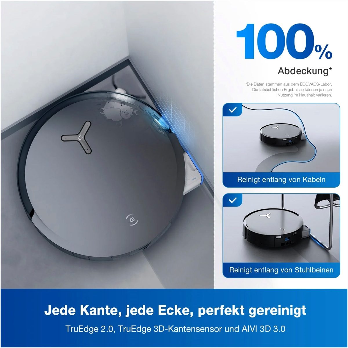 ECOVACS ECOVACS X8 Omni Saugroboter schwarz – Produktbild