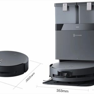 ECOVACS ECOVACS X8 Omni Saugroboter schwarz – Seitenansicht