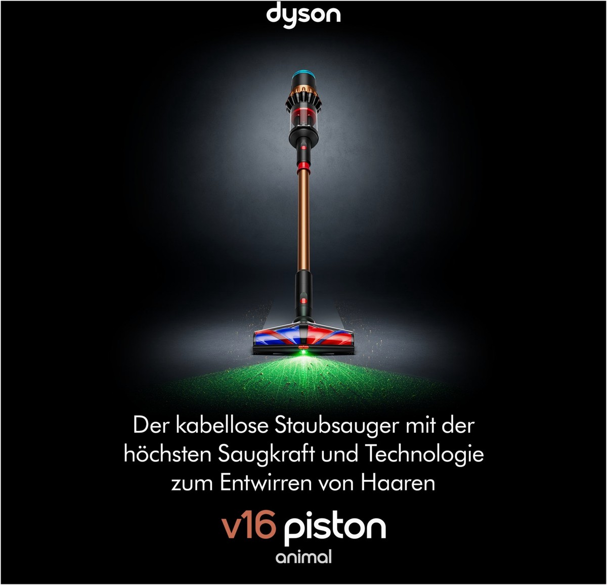 Dyson Dyson V16 Piston Animal Submarine Akku-Stielstaubs – Seitenansicht