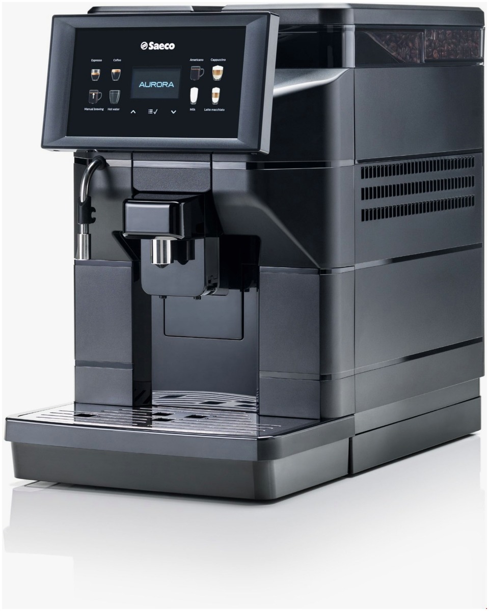 Saeco Saeco Aurora M1 Kaffee-Vollautomat mattschwarz – Seitenansicht