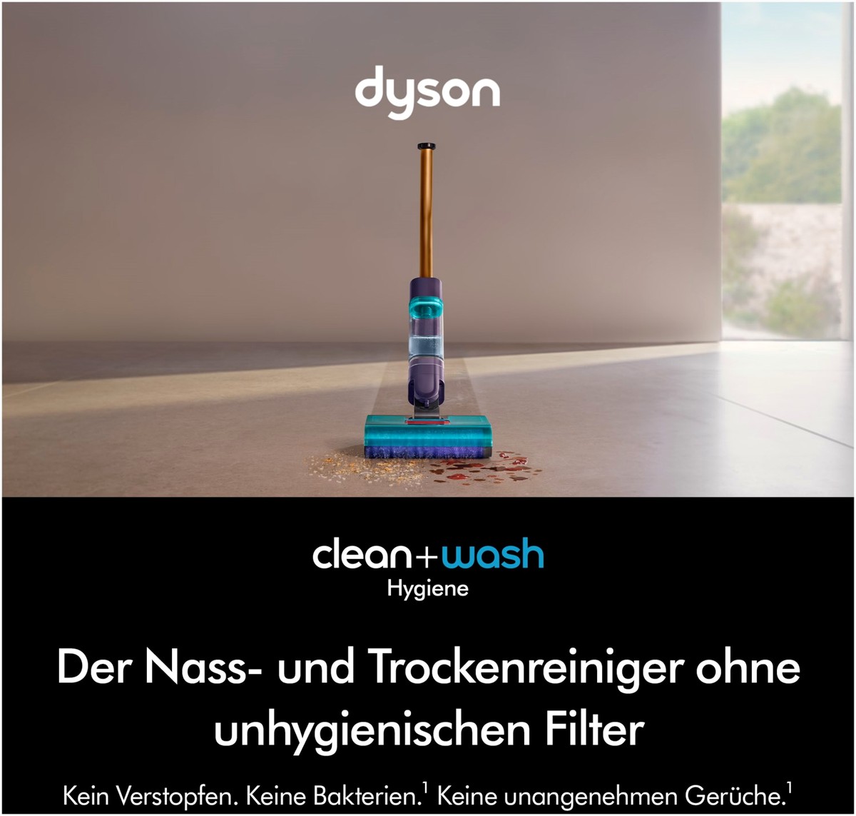 Dyson Dyson Clean & wash Hygiene Kabelloser Hartbode – Seitenansicht