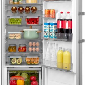 Midea Midea MDRU502MTC46 StandkÃ¼hlschrank edelstahl – Innenansicht